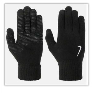 Nike Men's Size M Black Knit Tech Touch Gloves